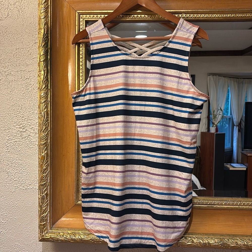 Maurices Athletic Striped Tank - Size L